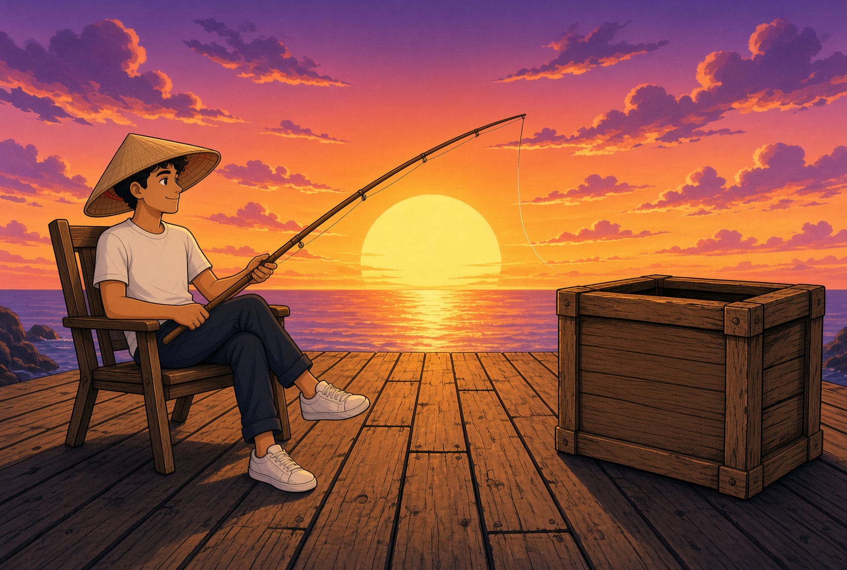 cartoon picture with sun